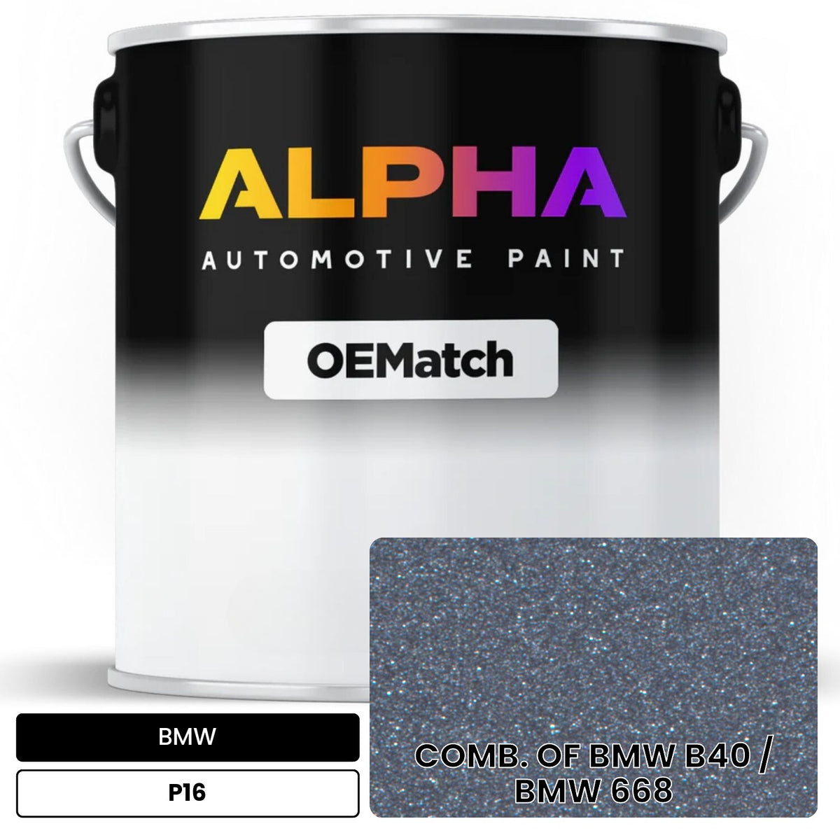 BMW COMB. OF BMW B40 / BMW 668 P16 OEMatch Basecoat