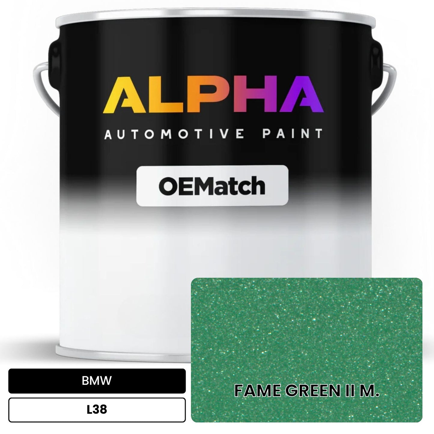 BMW FAME GREEN II M. L38 OEMatch Basecoat