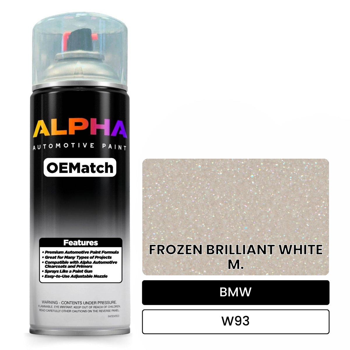 BMW FROZEN BRILLIANT WHITE M. W93 OEMatch Spraycan