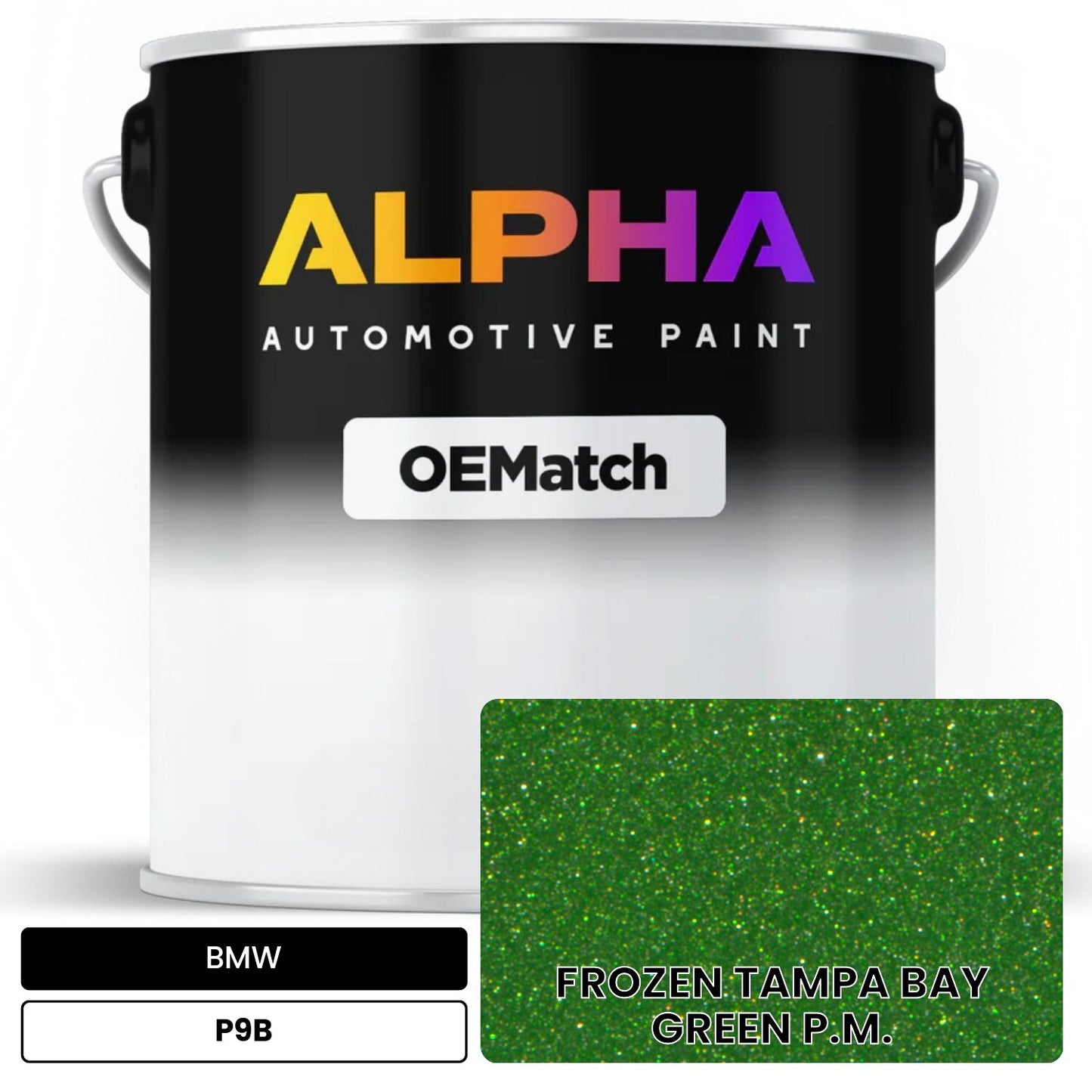 BMW FROZEN TAMPA BAY GREEN P.M. P9B OEMatch Basecoat