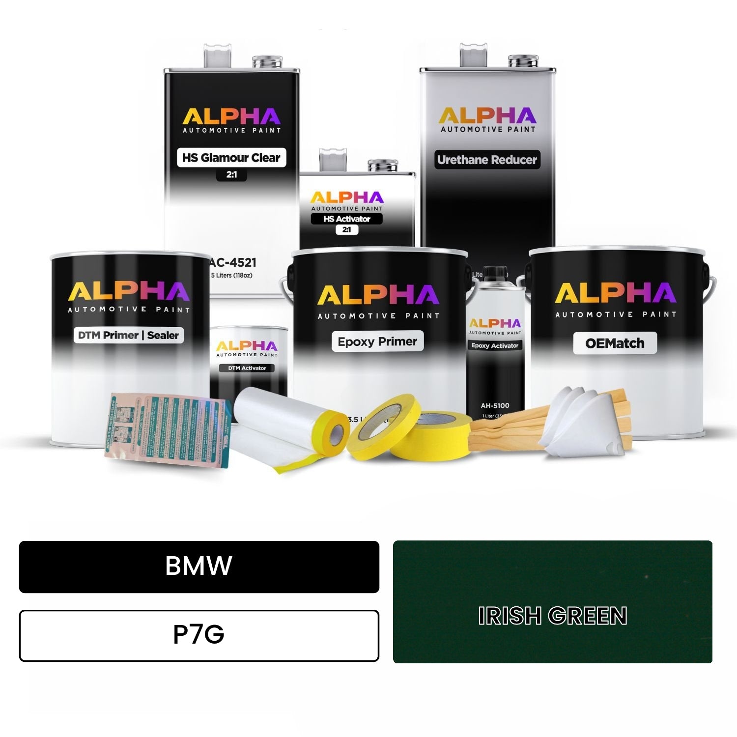 BMW IRISH GREEN P7G OEMatch Vehicle Paint Kit