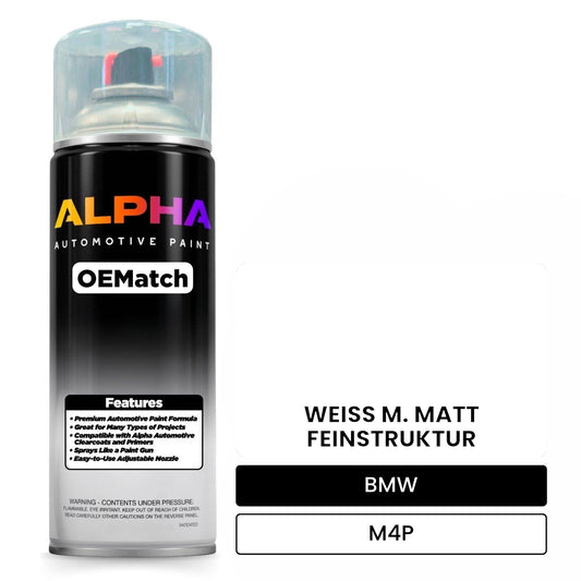 BMW WEISS M. MATT FEINSTRUKTUR  M4P OEMatch Spraycan