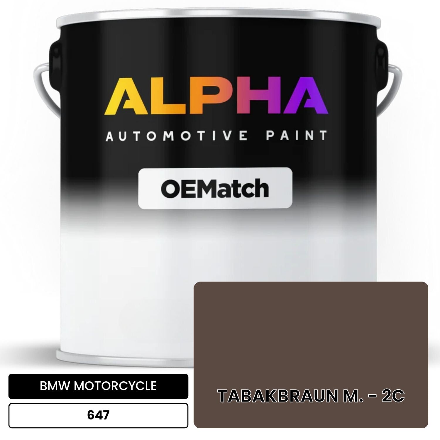 BMW MOTORCYCLE TABAKBRAUN M. - 2C 647 OEMatch Basecoat