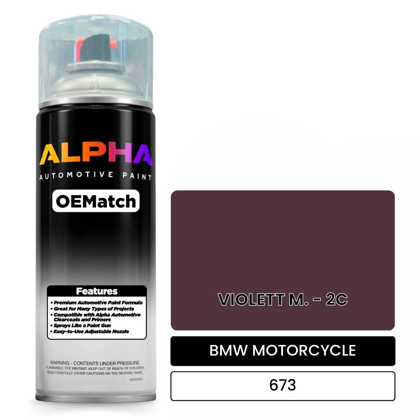 BMW MOTORCYCLE VIOLETT M. - 2C 673 OEMatch Spraycan