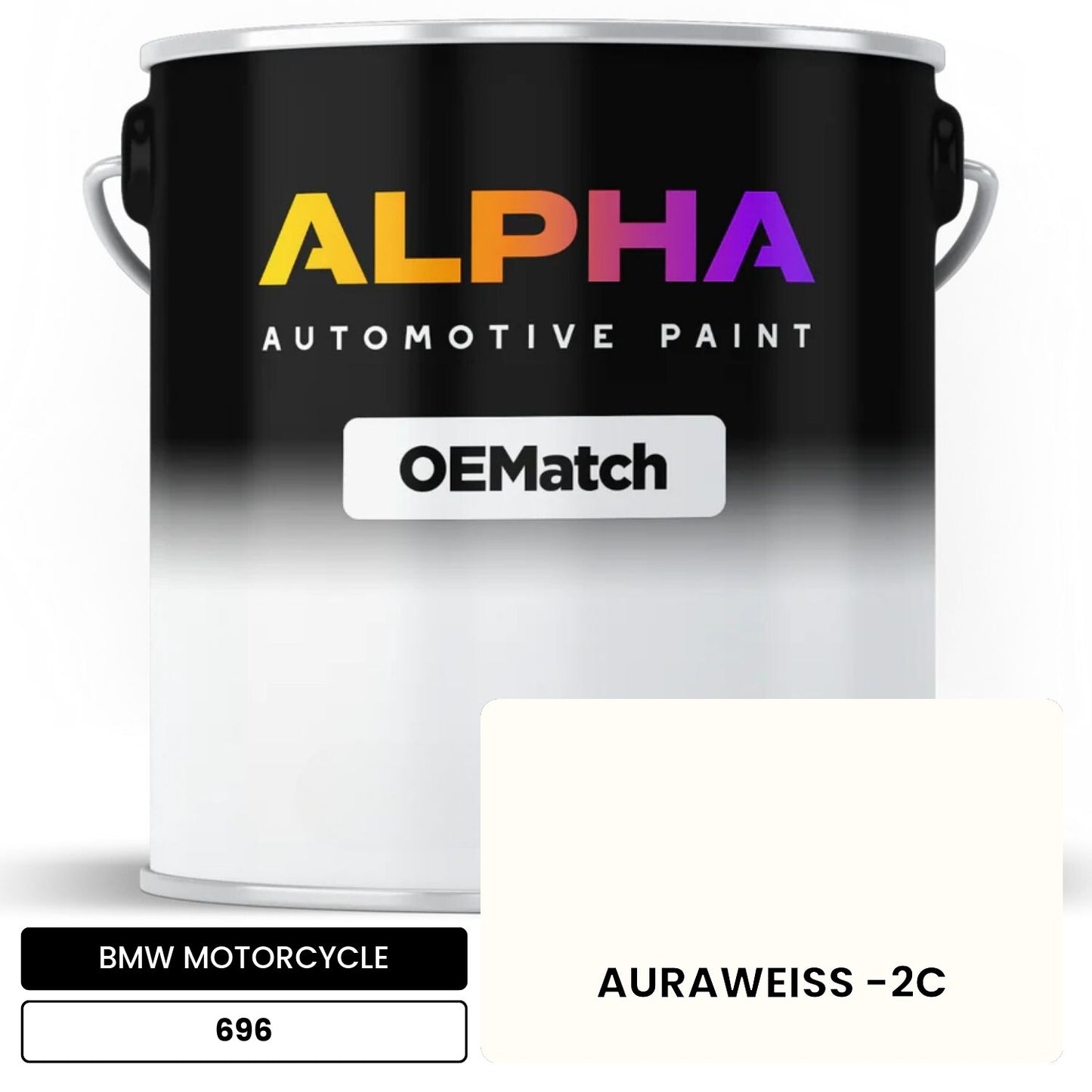 BMW MOTORCYCLE AURAWEISS -2C 696 OEMatch Basecoat