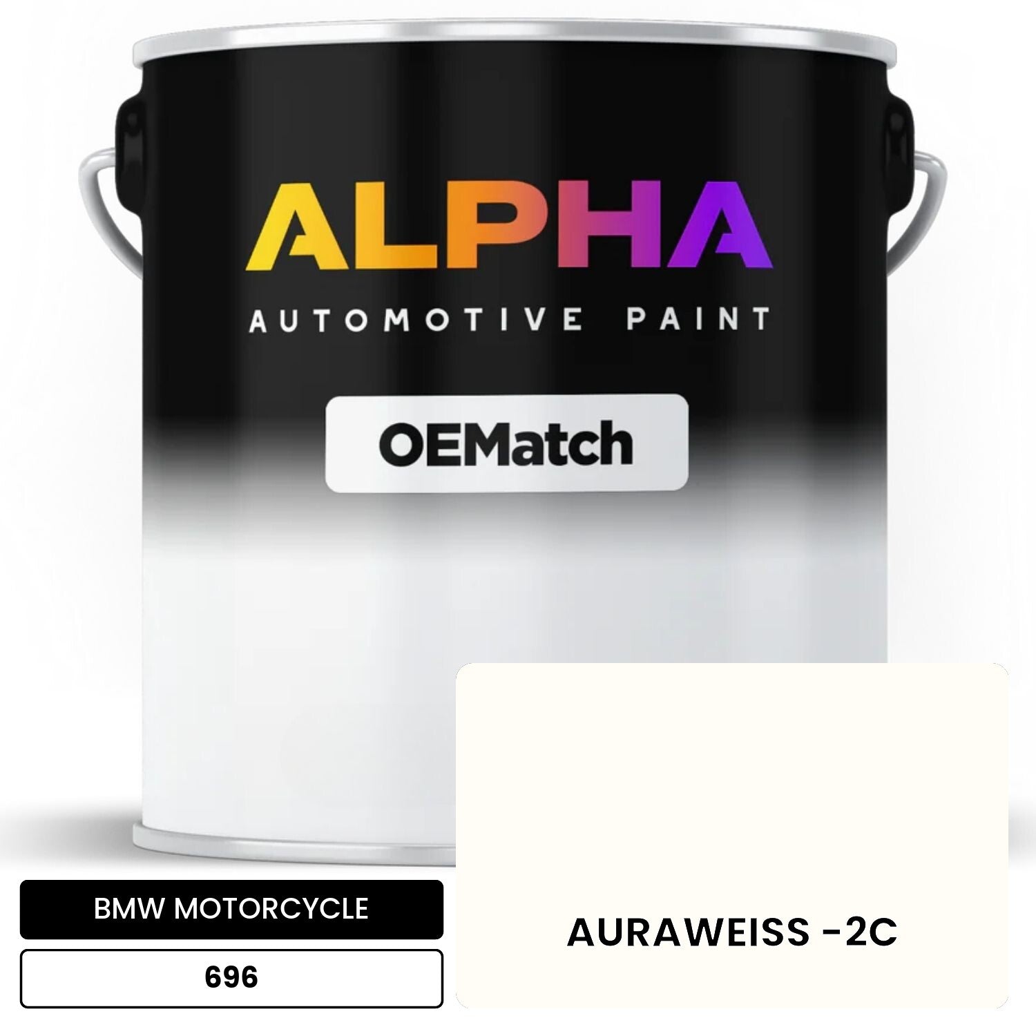 BMW MOTORCYCLE AURAWEISS -2C 696 OEMatch Basecoat