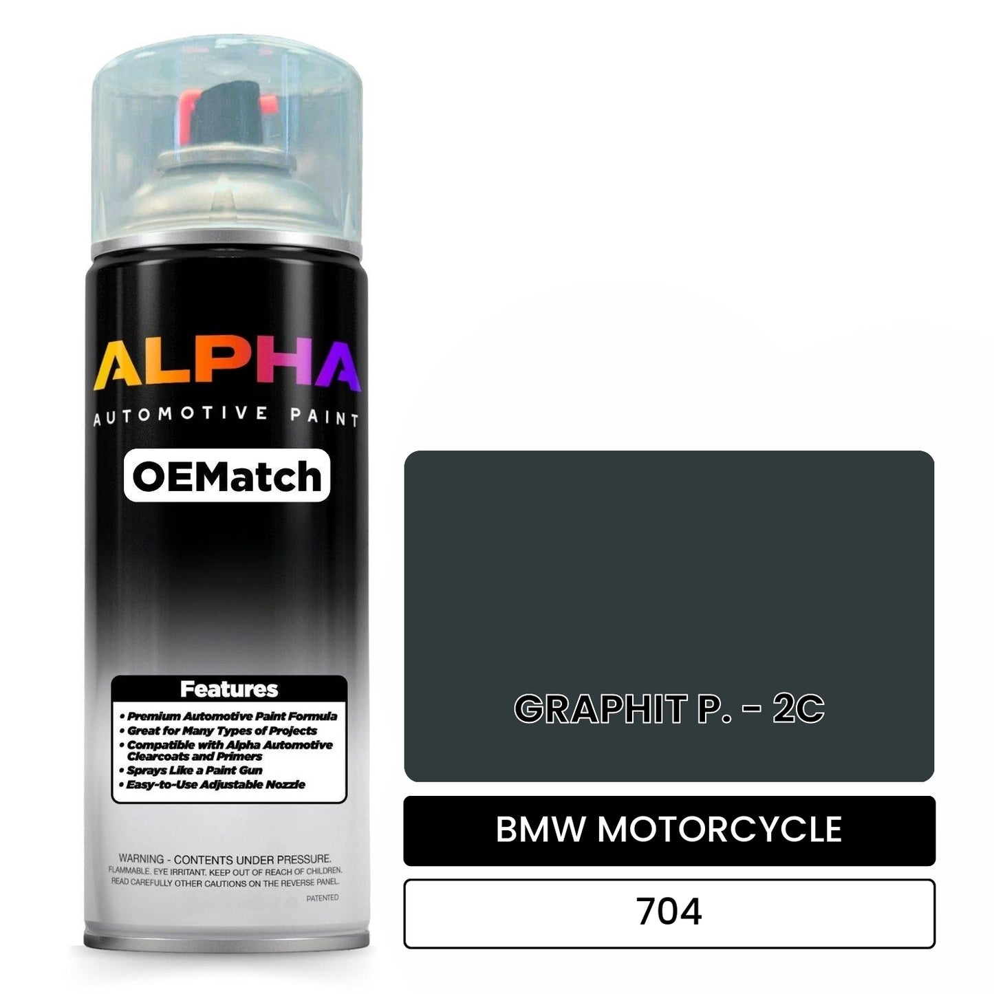 BMW MOTORCYCLE GRAPHIT P. - 2C 704 OEMatch Spraycan