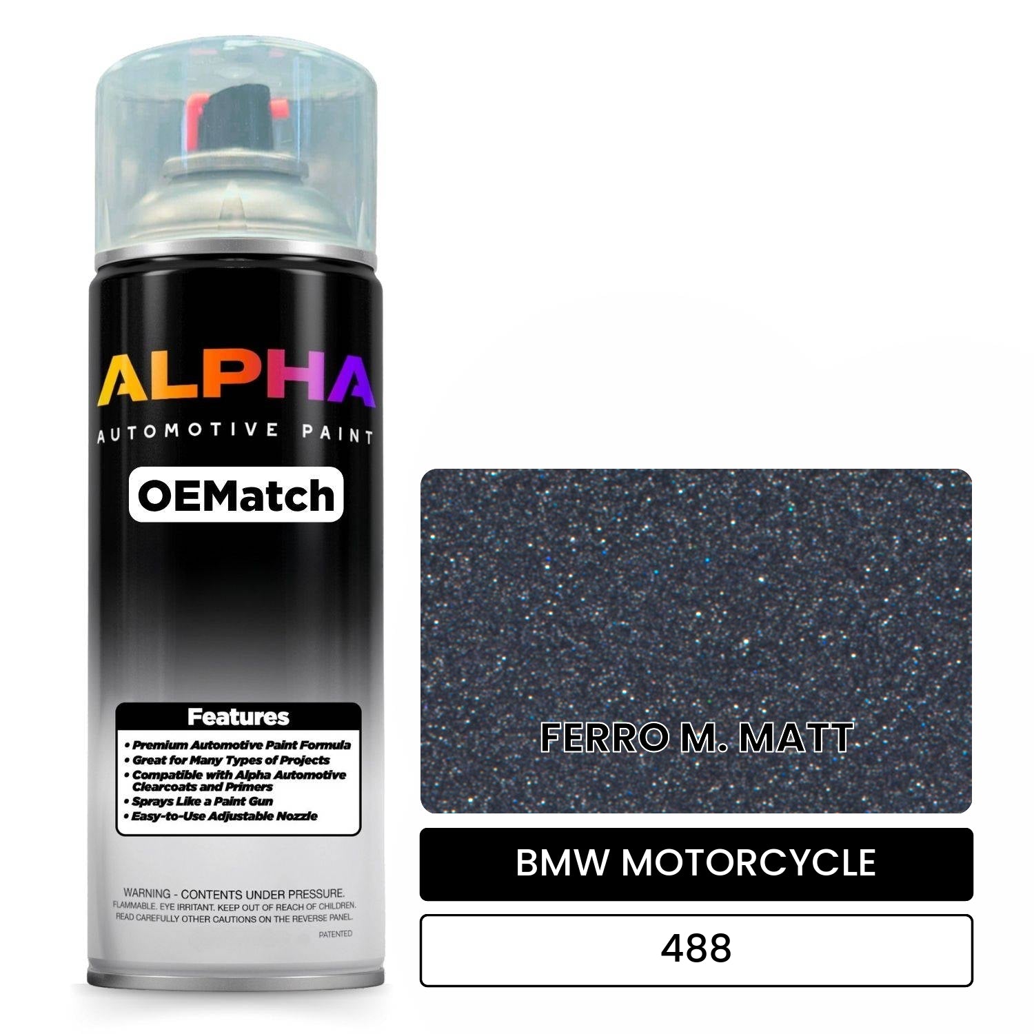 BMW MOTORCYCLE FERRO M. MATT 488 OEMatch Spraycan