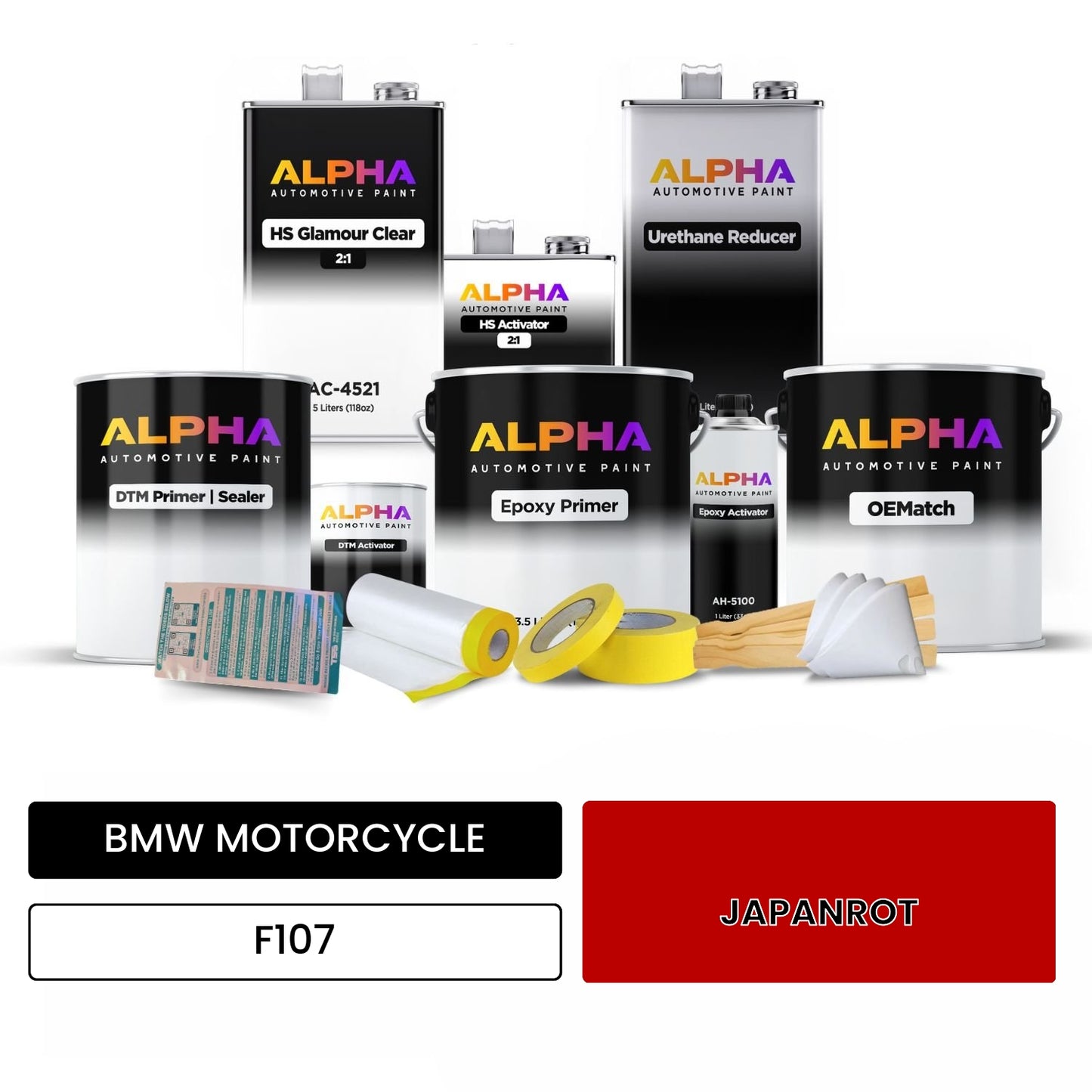 BMW MOTORCYCLE JAPANROT F107 OEMatch Vehicle Paint Kit