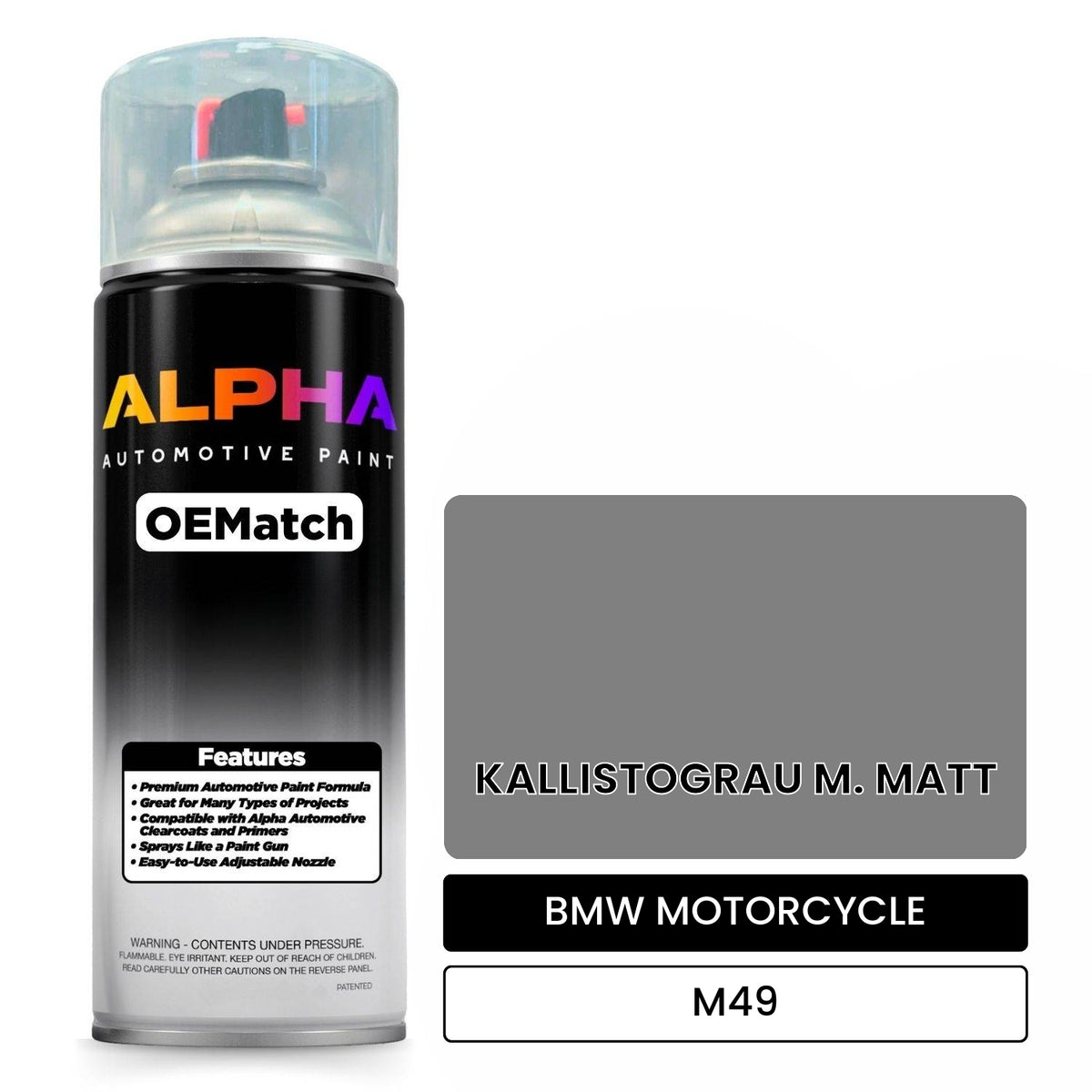 BMW MOTORCYCLE KALLISTOGRAU M. MATT M49 OEMatch Spraycan