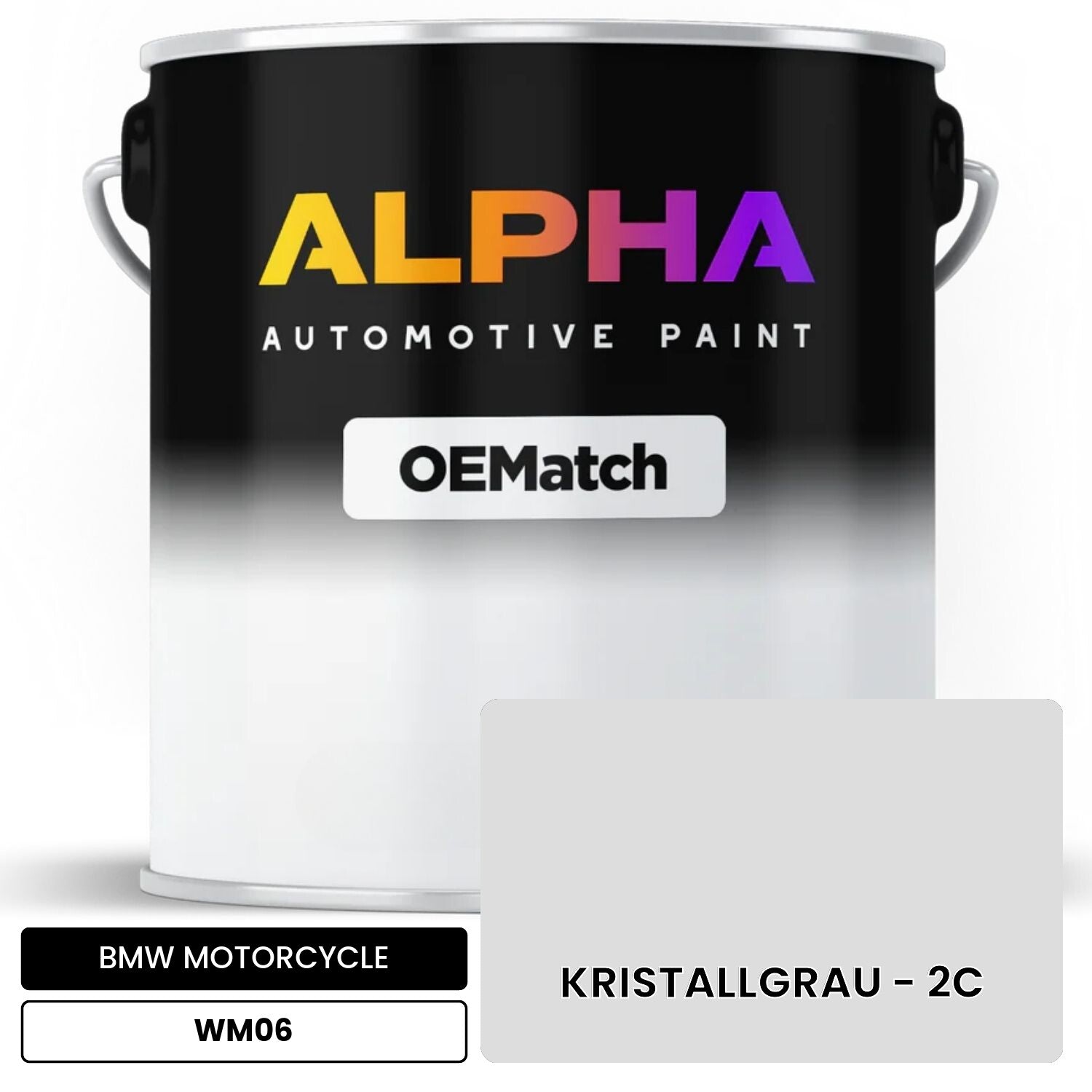 BMW MOTORCYCLE KRISTALLGRAU - 2C WM06 OEMatch Basecoat
