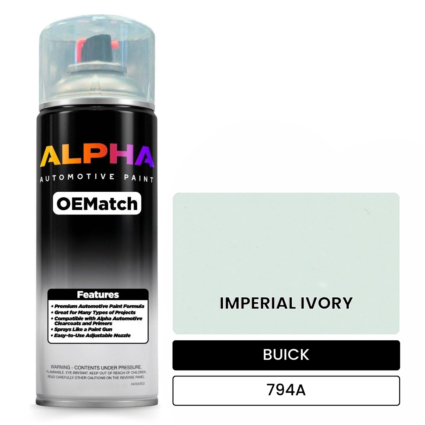 BUICK IMPERIAL IVORY 794A OEMatch Spraycan