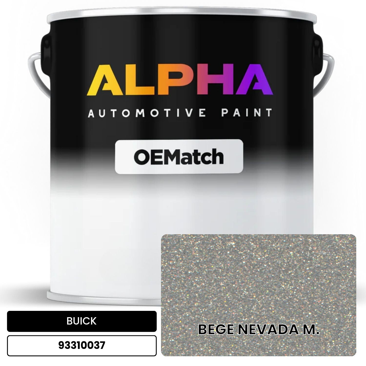 BUICK BEGE NEVADA M. 93310037 OEMatch Basecoat