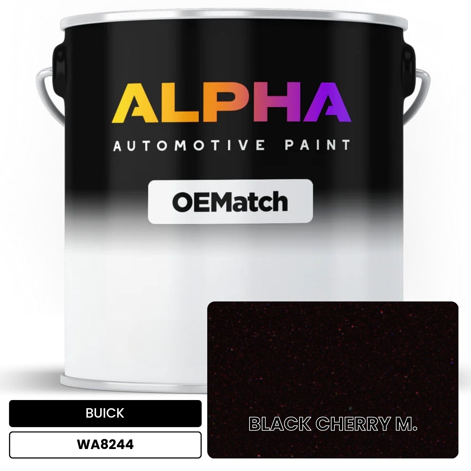 BUICK BLACK CHERRY M. WA8244 OEMatch Basecoat