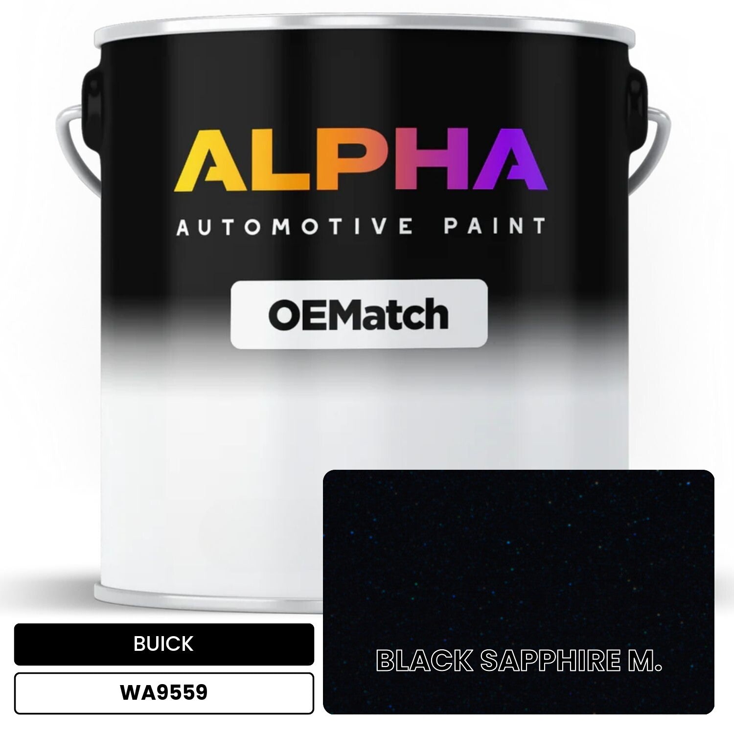 BUICK BLACK SAPPHIRE M. WA9559 OEMatch Basecoat