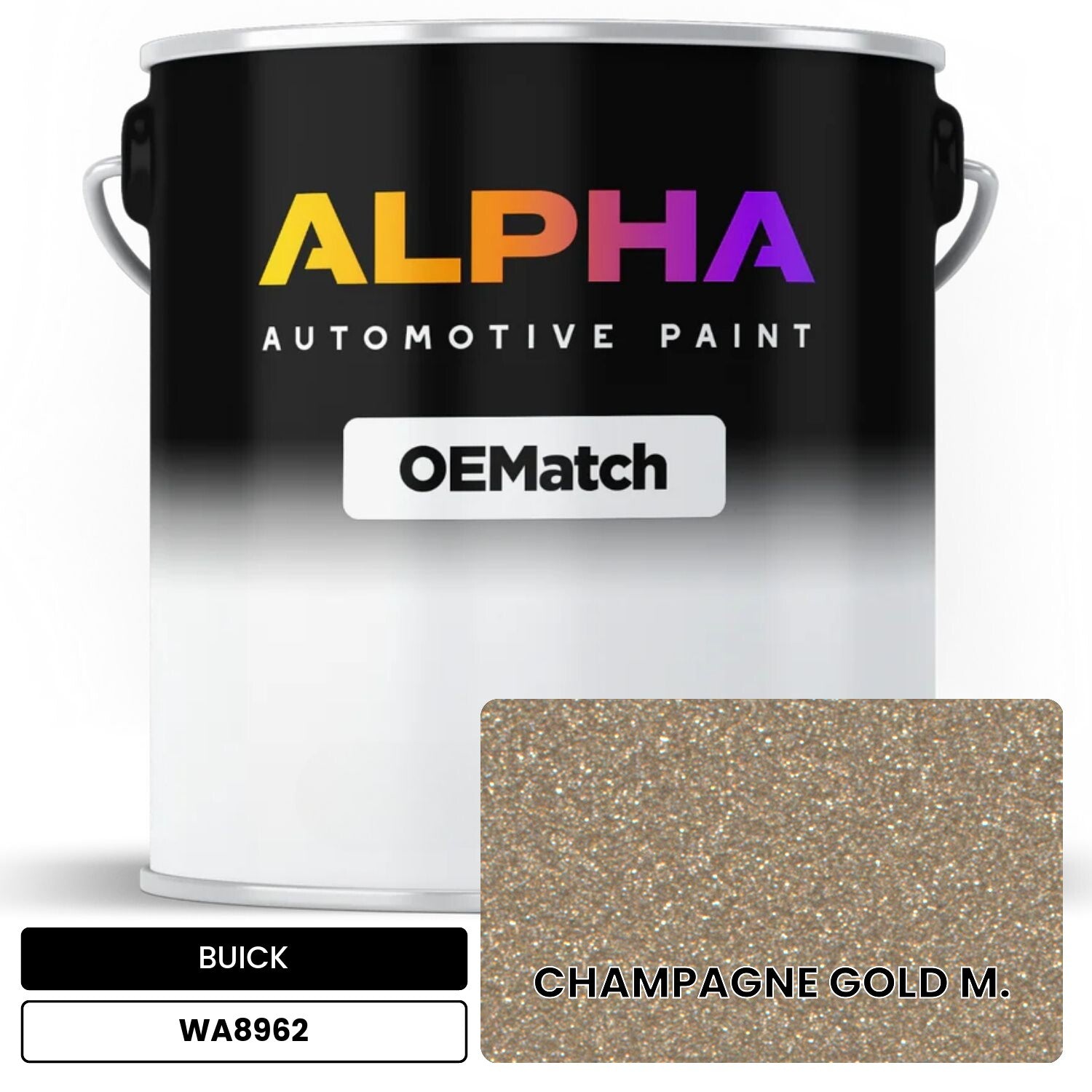 BUICK CHAMPAGNE GOLD M. WA8962 OEMatch Basecoat