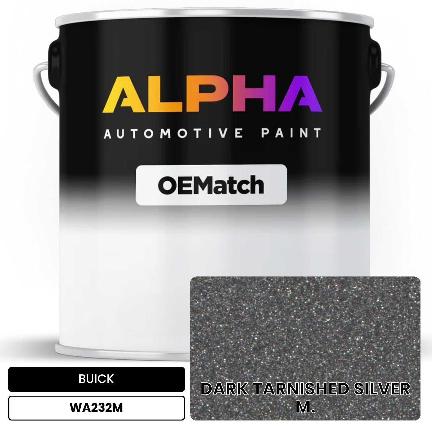 BUICK DARK TARNISHED SILVER M. WA232M OEMatch Basecoat
