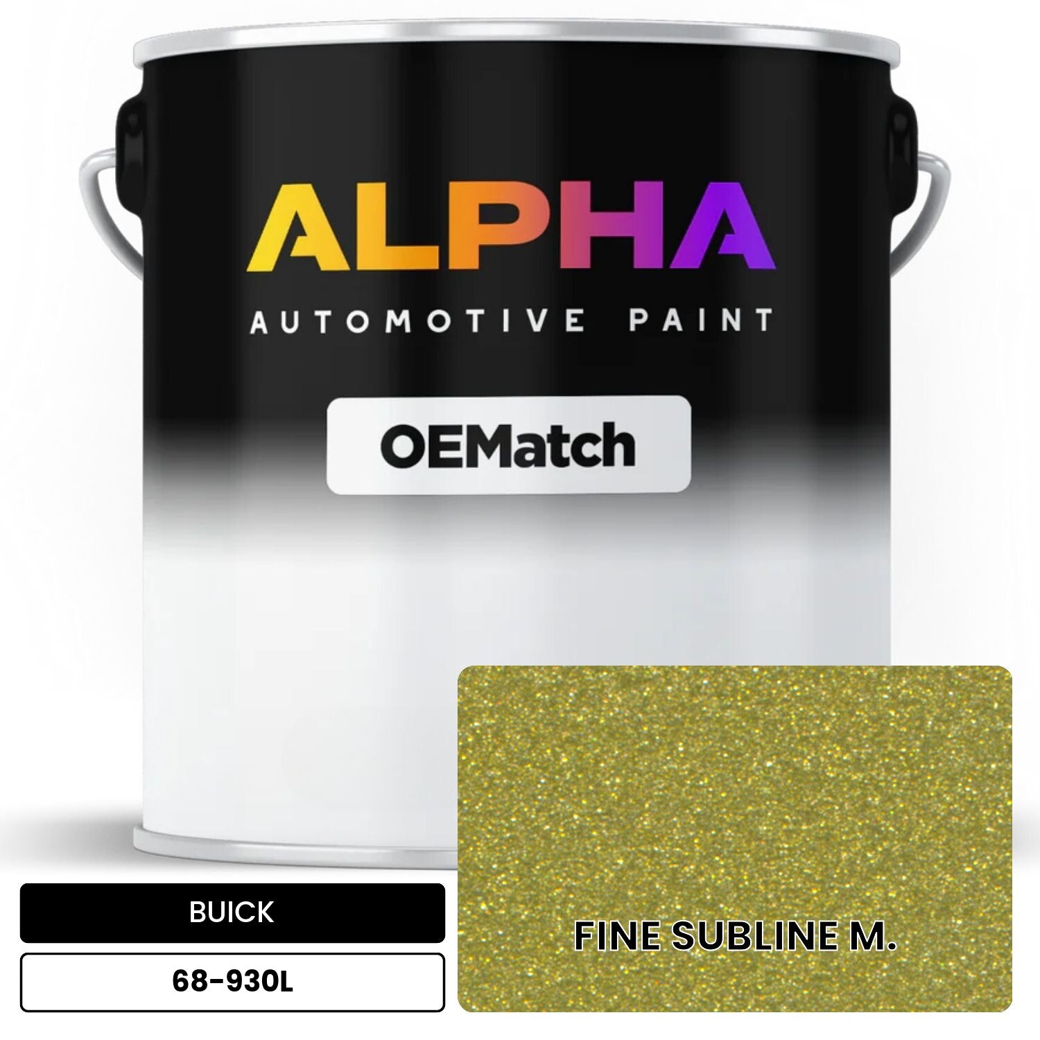 BUICK FINE SUBLINE M. 68-930L OEMatch Basecoat