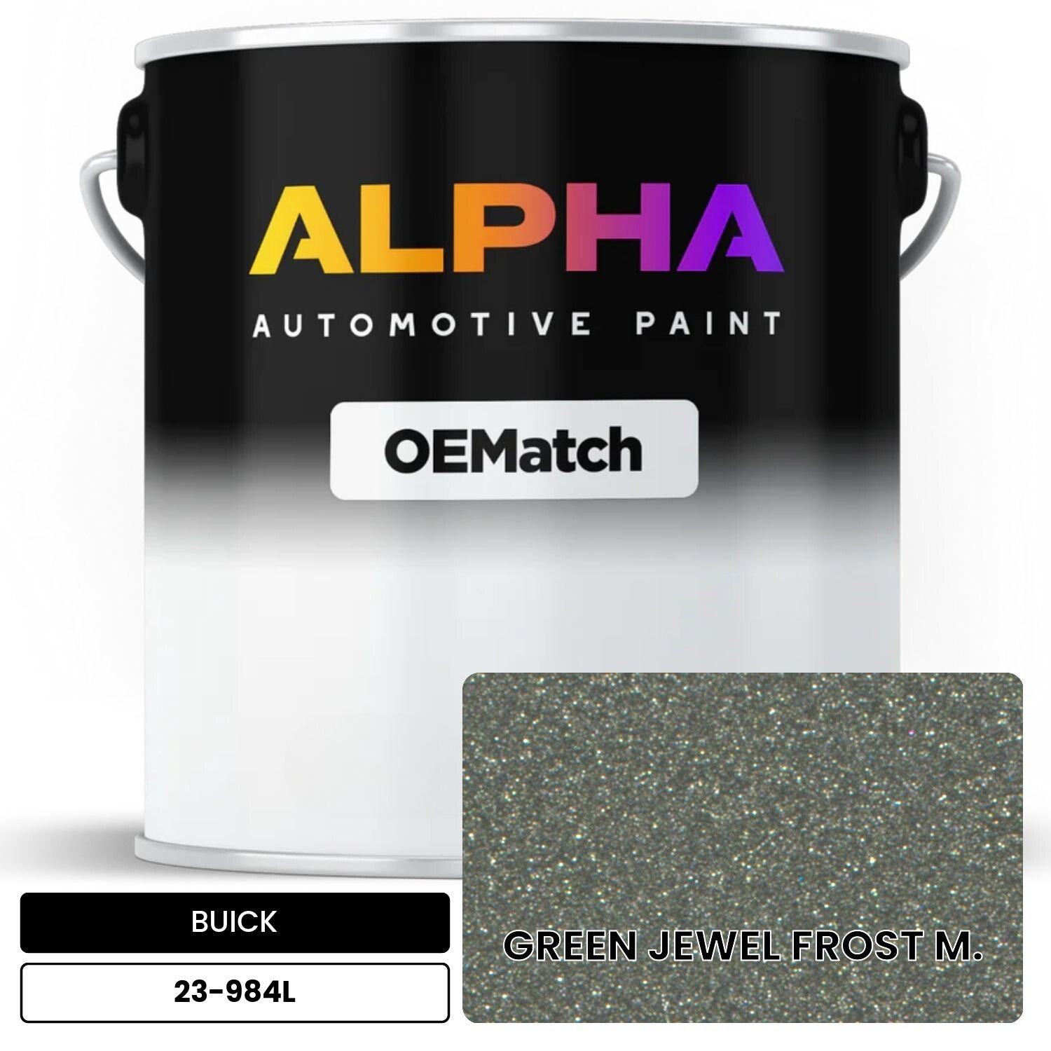 BUICK GREEN JEWEL FROST M. 23-984L OEMatch Basecoat