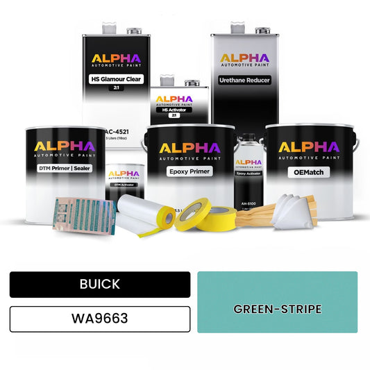 BUICK GREEN-STRIPE WA9663 OEMatch Vehicle Paint Kit
