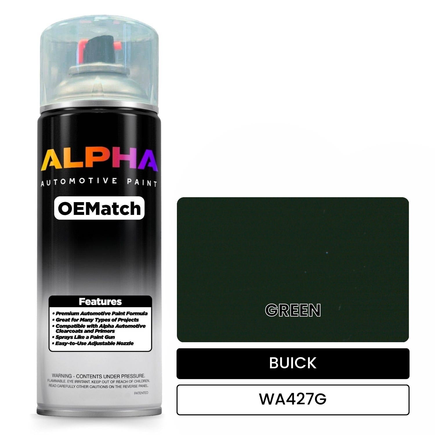 BUICK GREEN WA427G OEMatch Spraycan