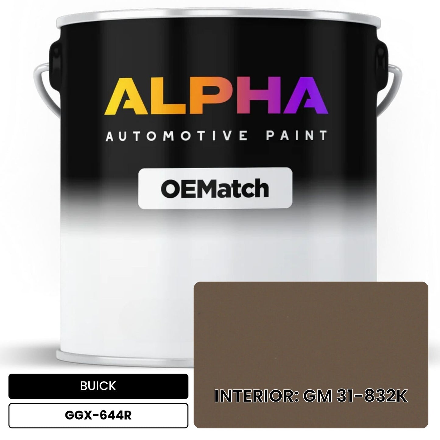 BUICK INTERIOR: GM 31-832K GGX-644R OEMatch Basecoat