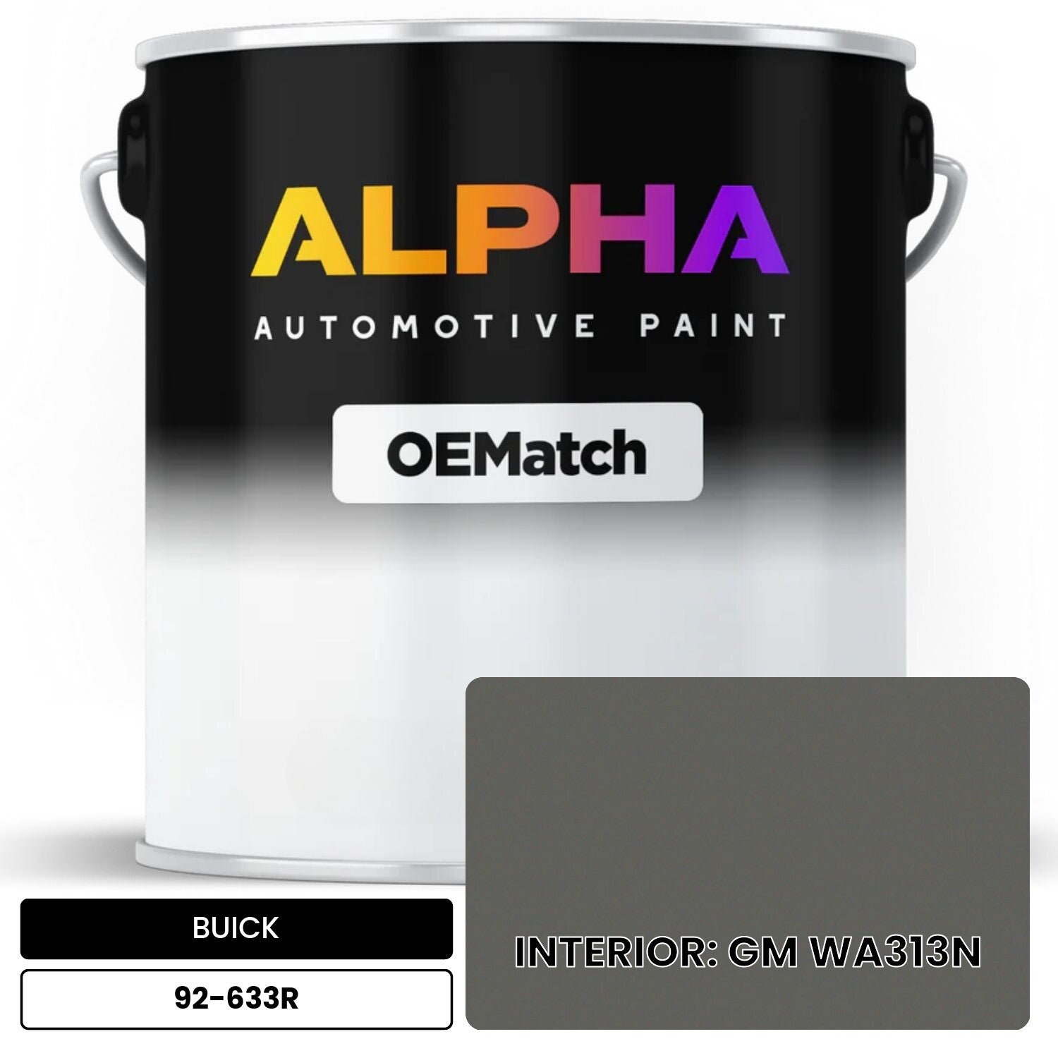 BUICK INTERIOR: GM WA313N 92-633R OEMatch Basecoat