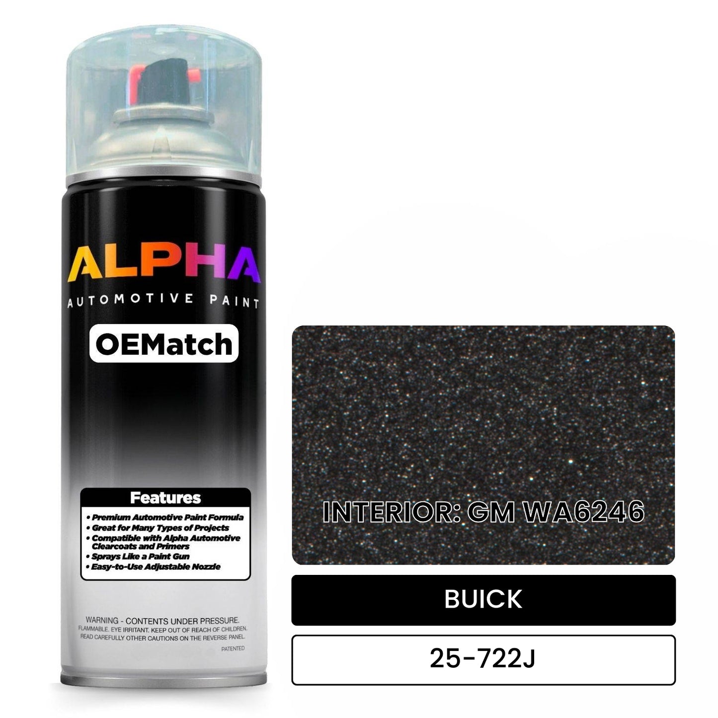 BUICK INTERIOR: GM WA6246 25-722J OEMatch Spraycan