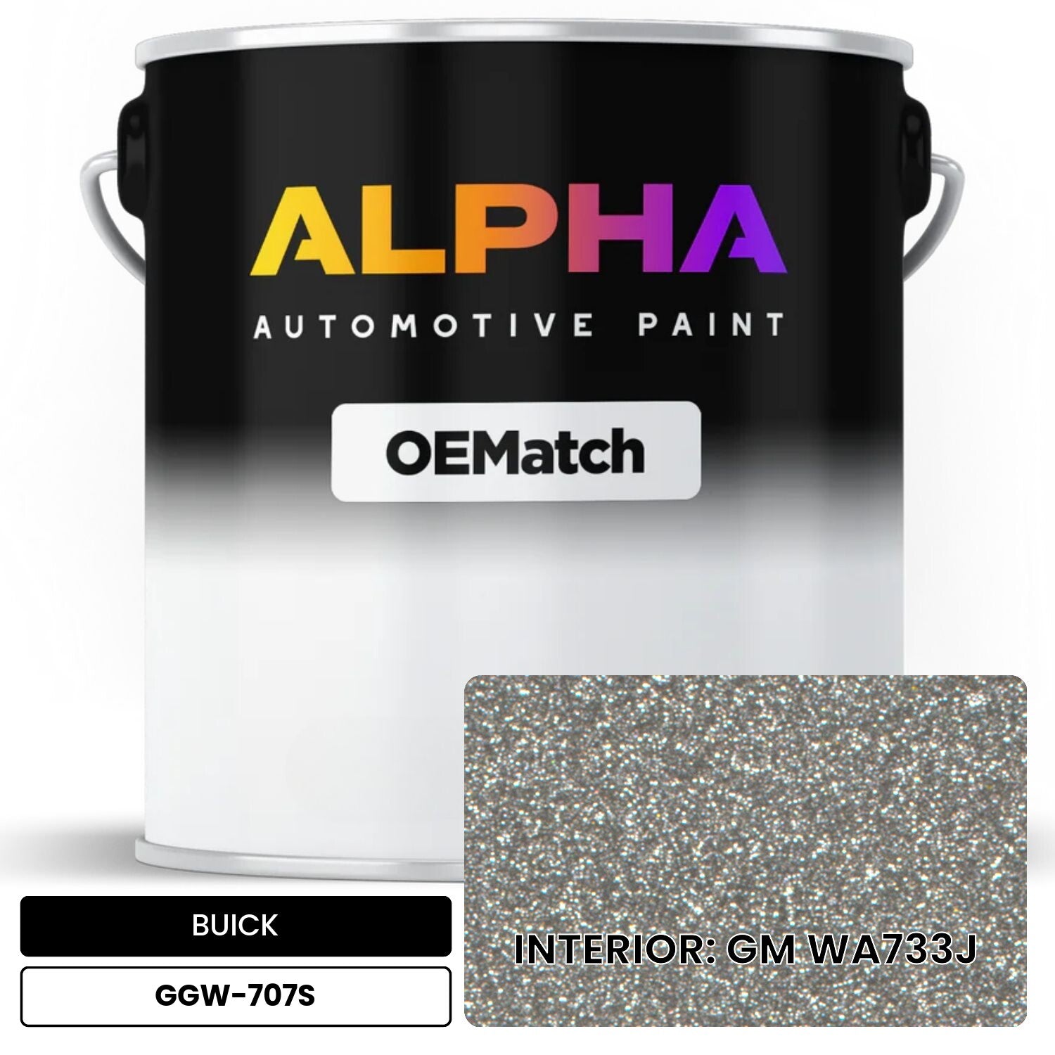 BUICK INTERIOR: GM WA733J GGW-707S OEMatch Basecoat