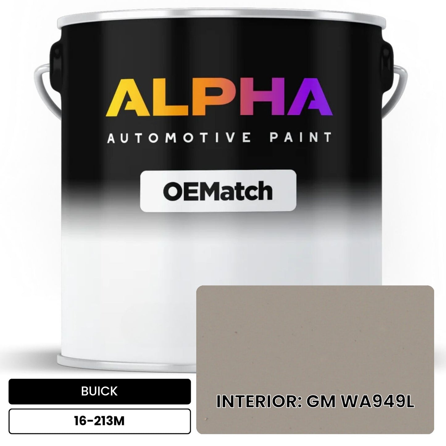 BUICK INTERIOR: GM WA949L 16-213M OEMatch Basecoat