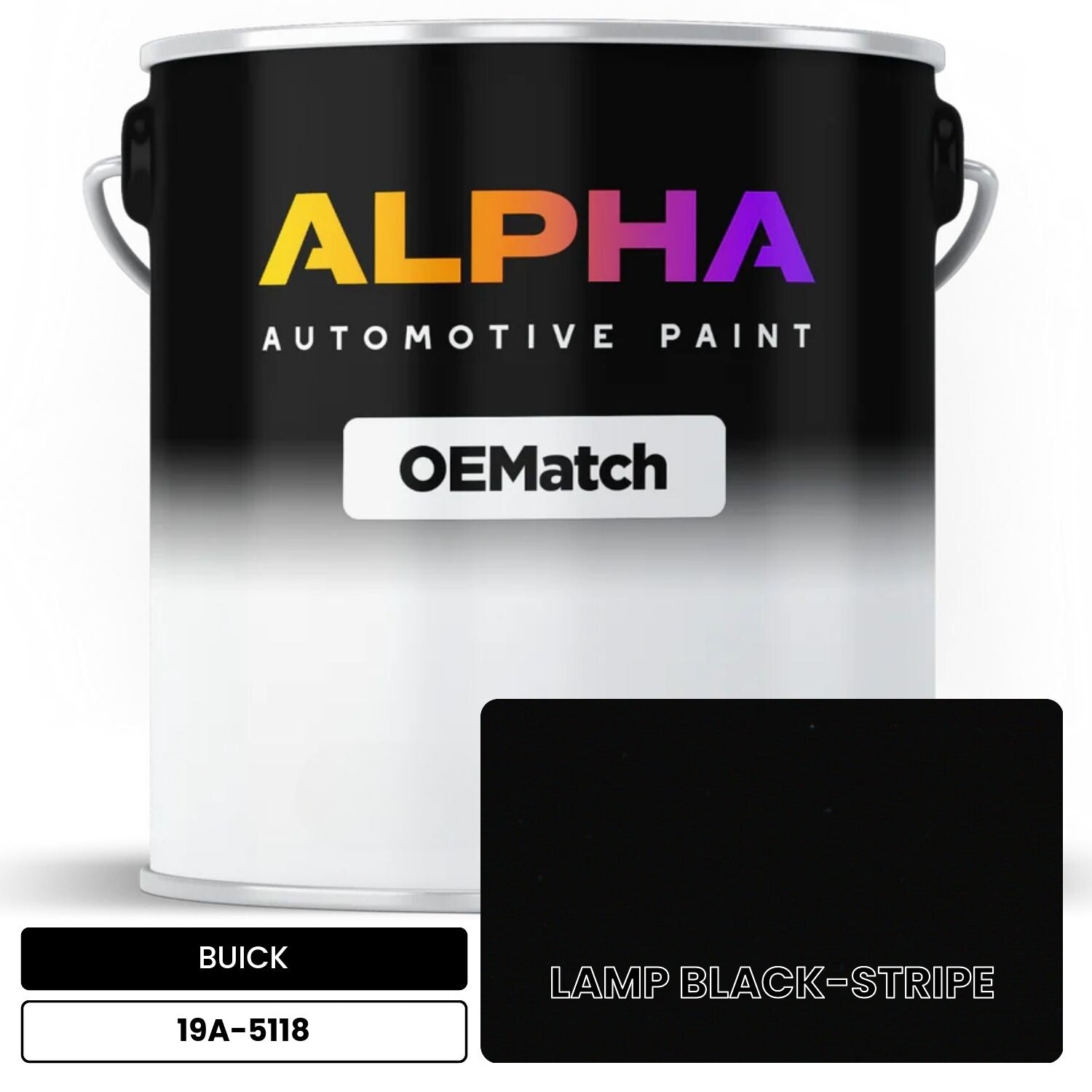 BUICK LAMP BLACK-STRIPE 19A-5118 OEMatch Basecoat