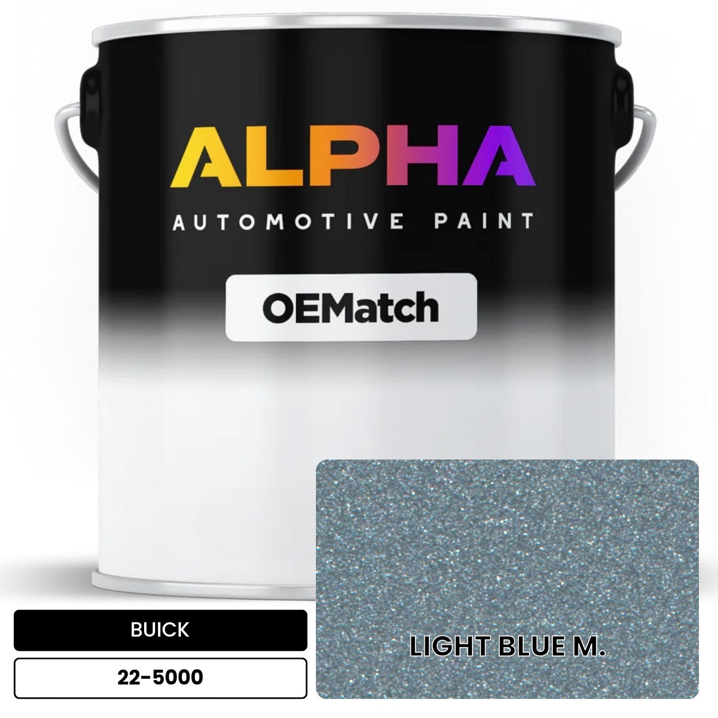 BUICK LIGHT BLUE M. 22-5000 OEMatch Basecoat