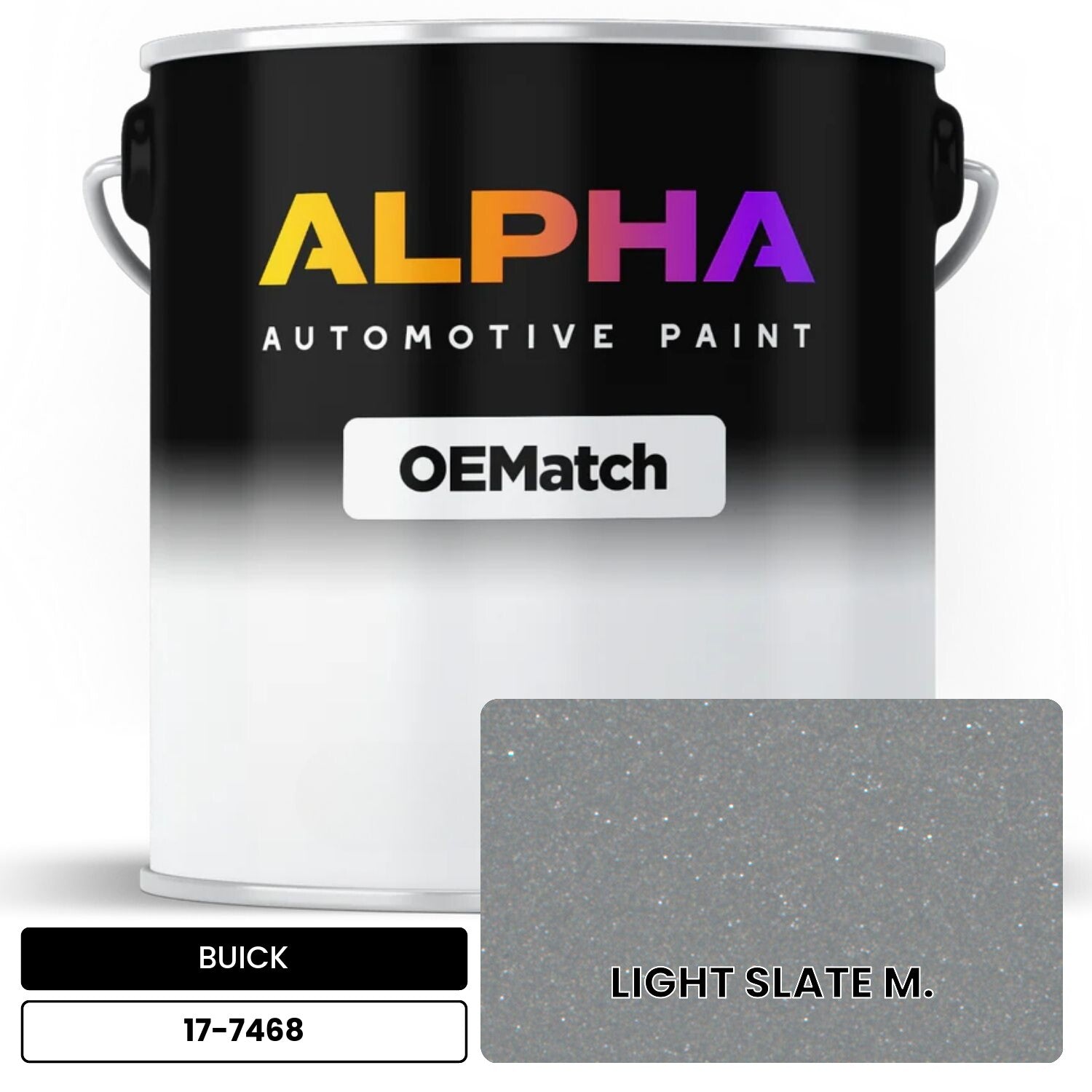BUICK LIGHT SLATE M. 17-7468 OEMatch Basecoat