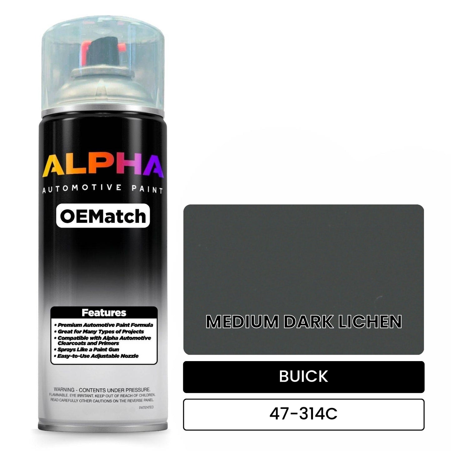 BUICK MEDIUM DARK LICHEN 47-314C OEMatch Spraycan