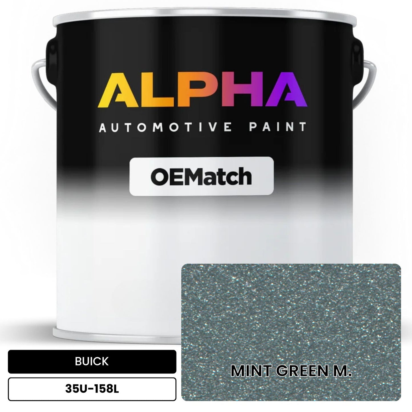 BUICK MINT GREEN M. 35U-158L OEMatch Basecoat
