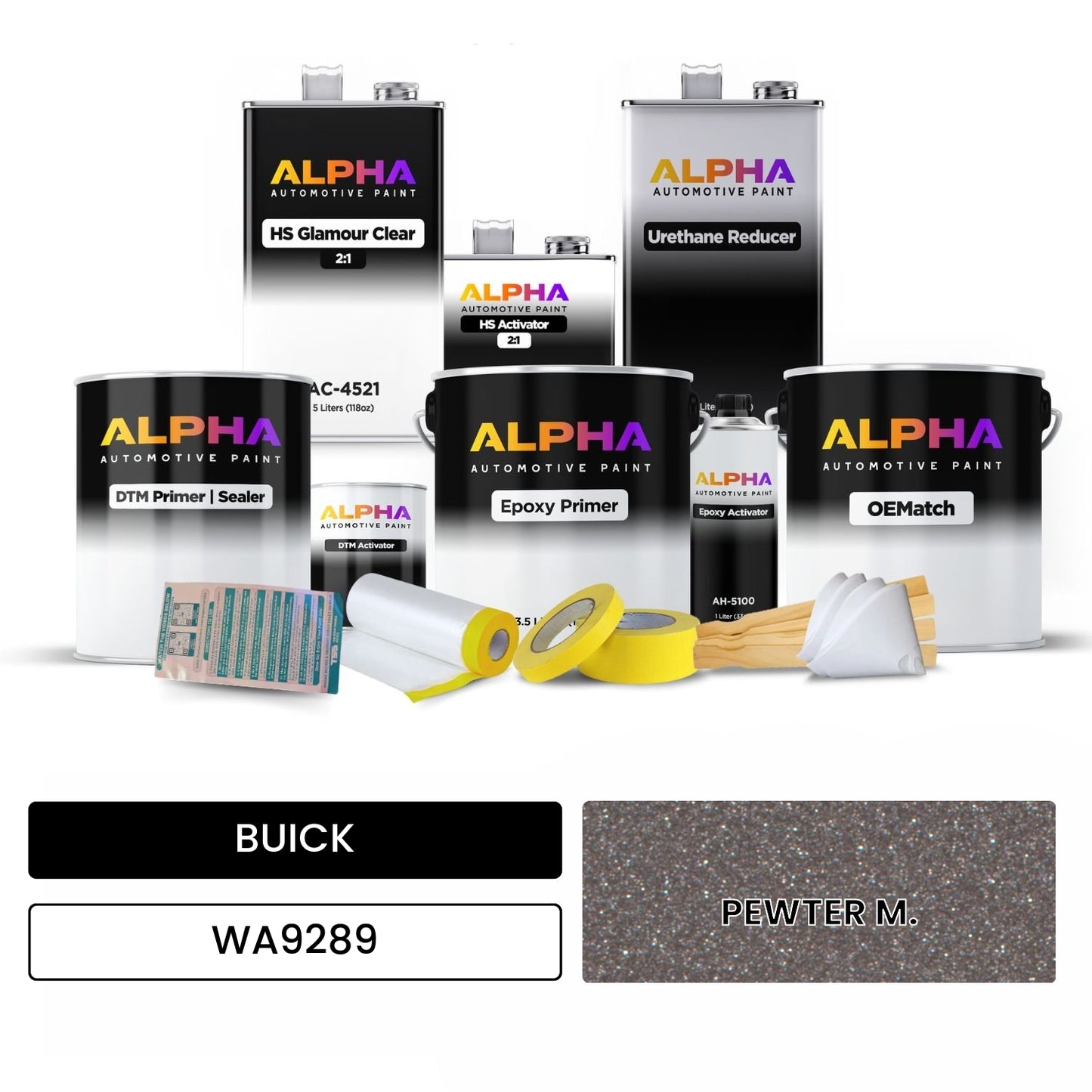 BUICK PEWTER M. WA9289 OEMatch Vehicle Paint Kit