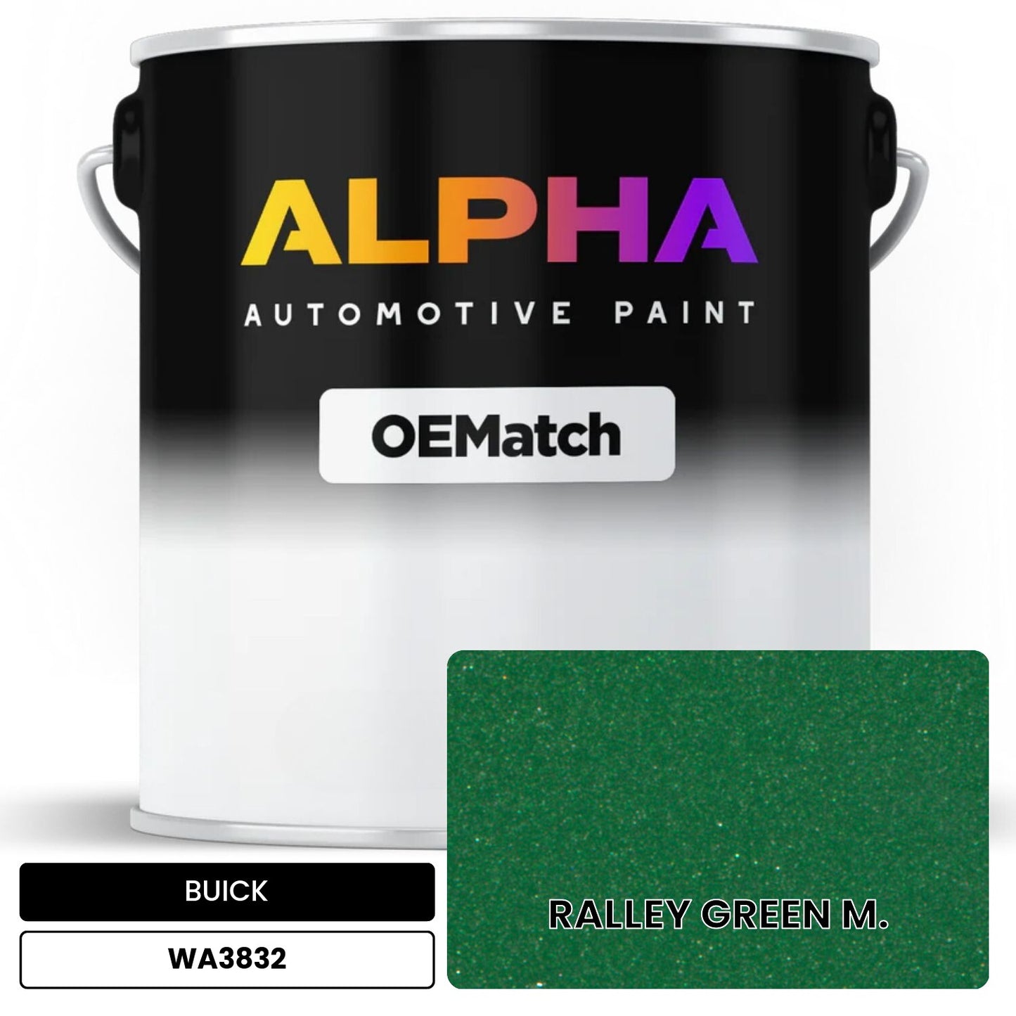 BUICK RALLEY GREEN M. WA3832 OEMatch Basecoat