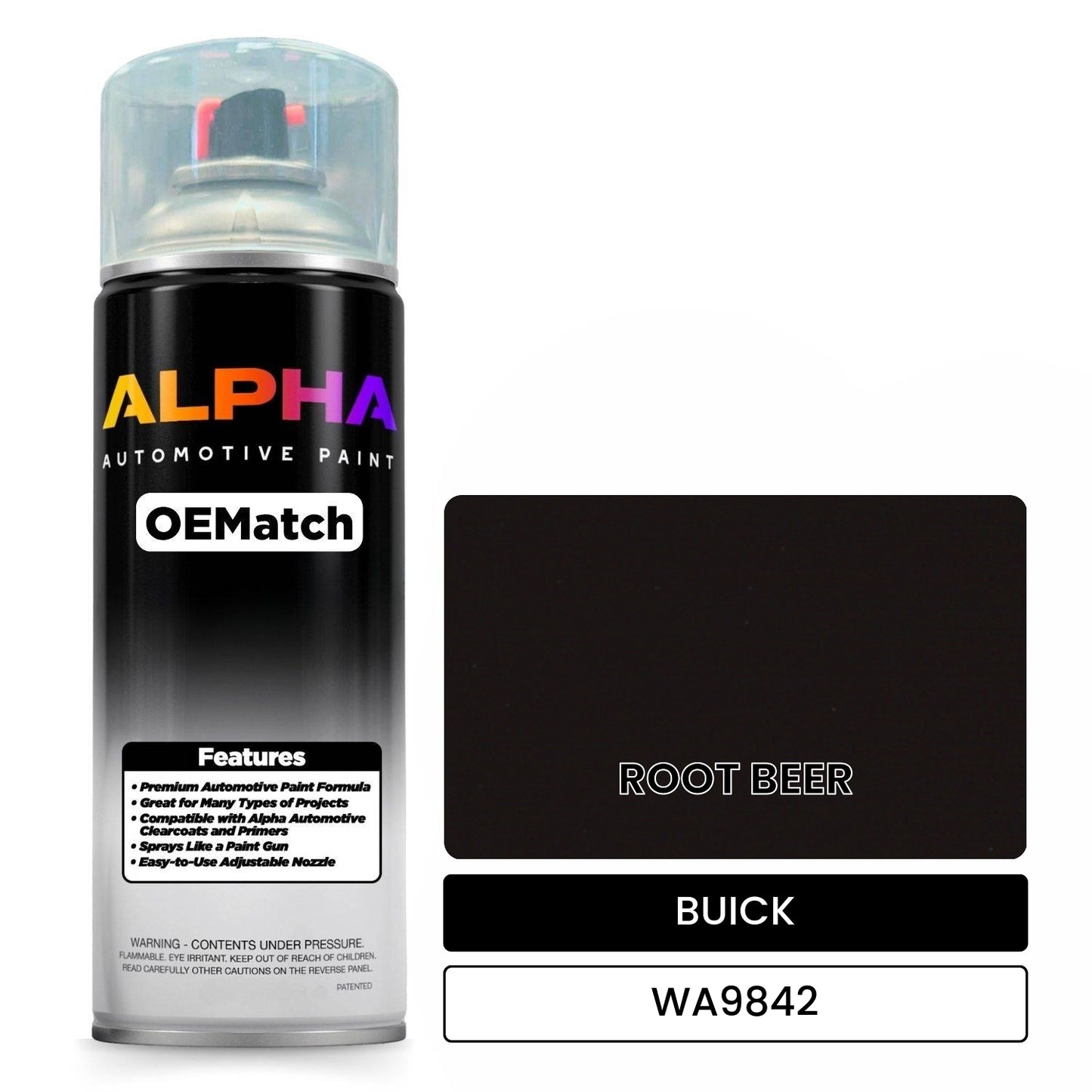 BUICK ROOT BEER WA9842 OEMatch Spraycan