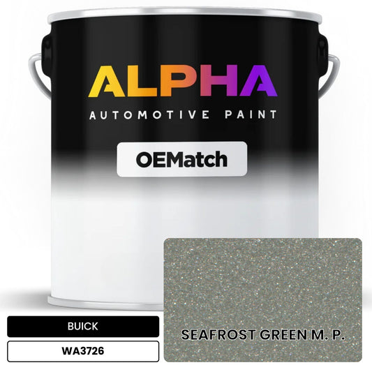 BUICK SEAFROST GREEN M. P. WA3726 OEMatch Basecoat
