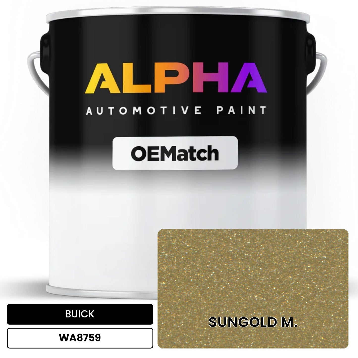 BUICK SUNGOLD M. WA8759 OEMatch Basecoat