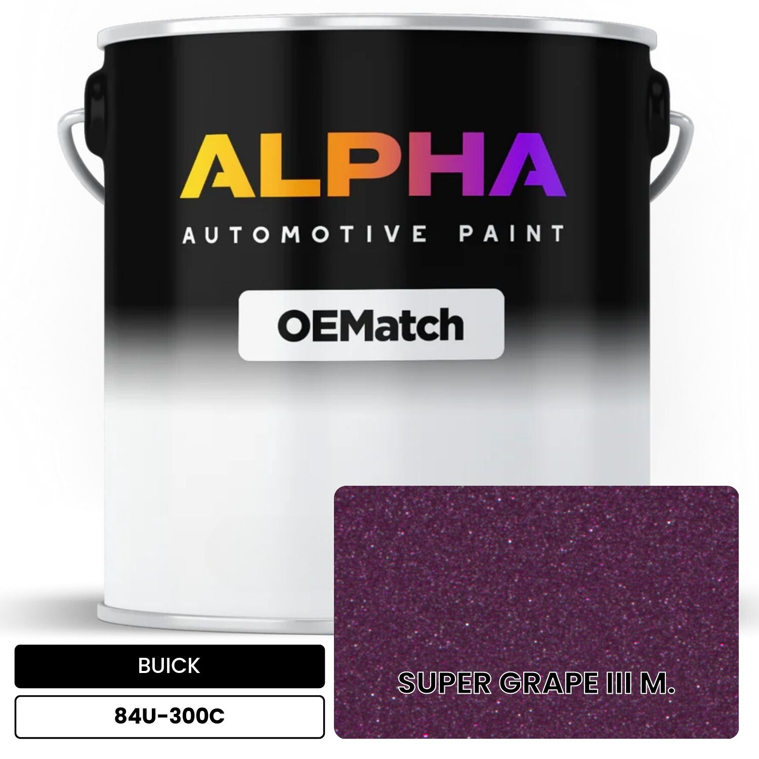 BUICK SUPER GRAPE III M. 84U-300C OEMatch Basecoat