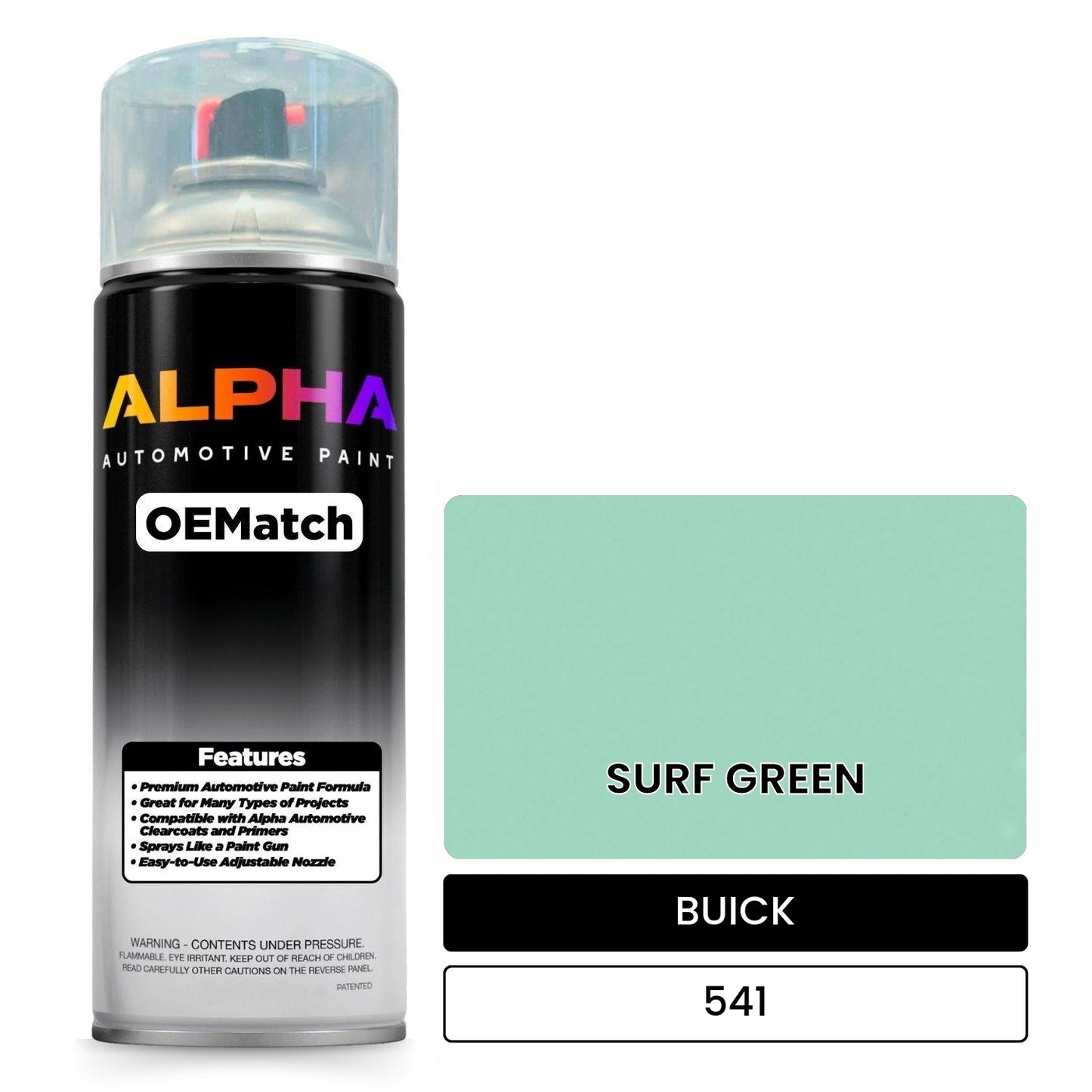 BUICK SURF GREEN 541 OEMatch Spraycan