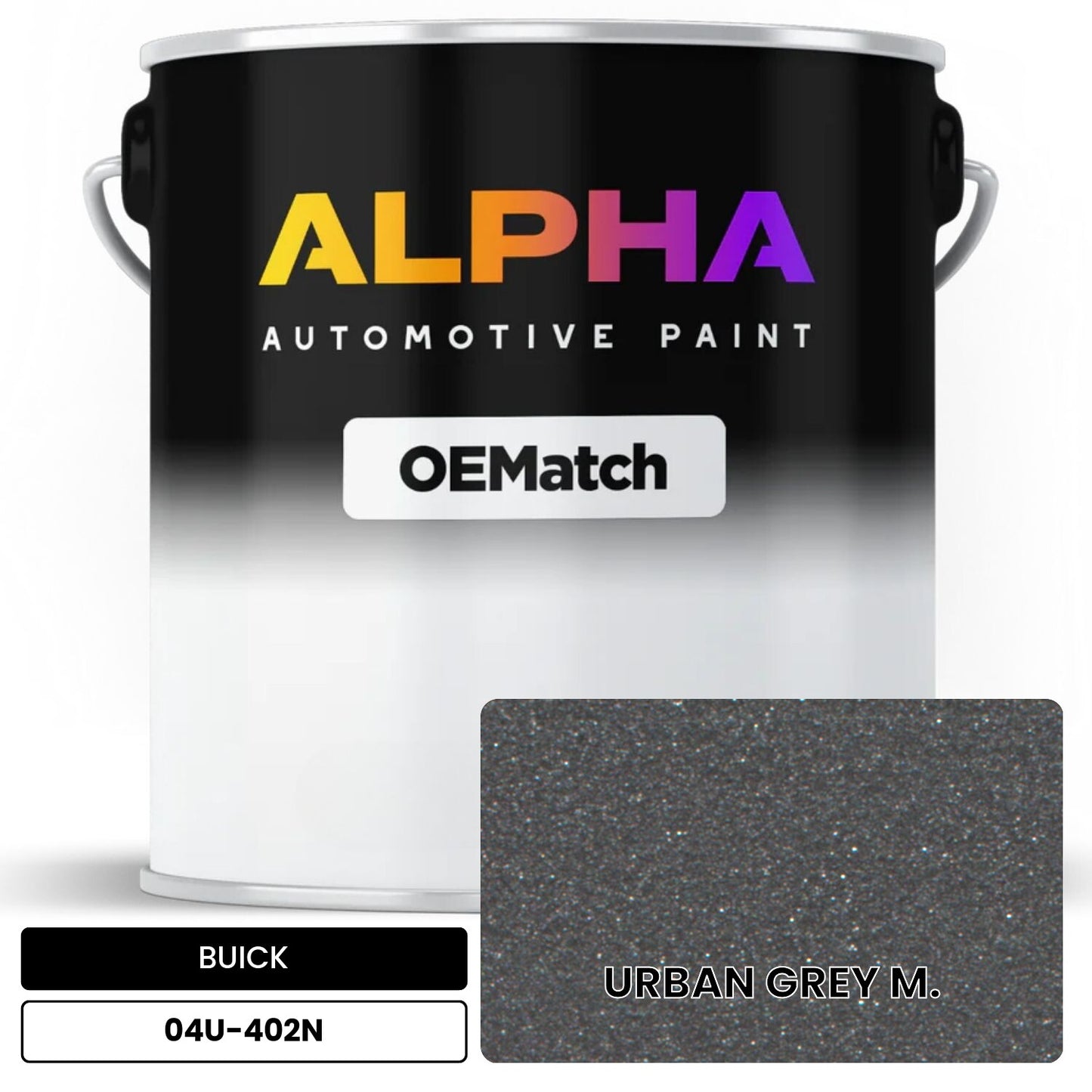 BUICK URBAN GREY M. 04U-402N OEMatch Basecoat