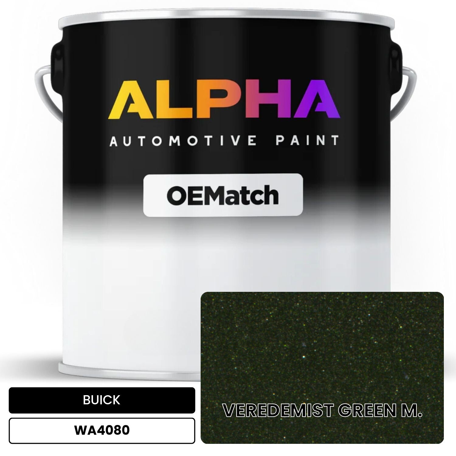 BUICK VEREDEMIST GREEN M. WA4080 OEMatch Basecoat