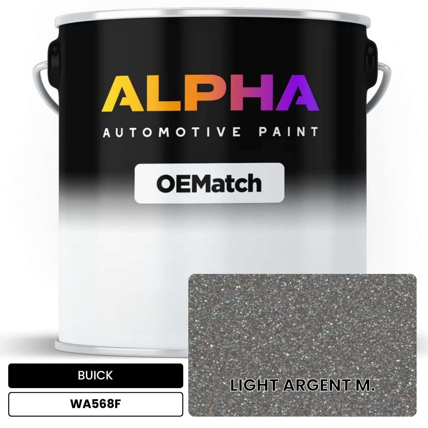 BUICK LIGHT ARGENT M. WA568F OEMatch Basecoat