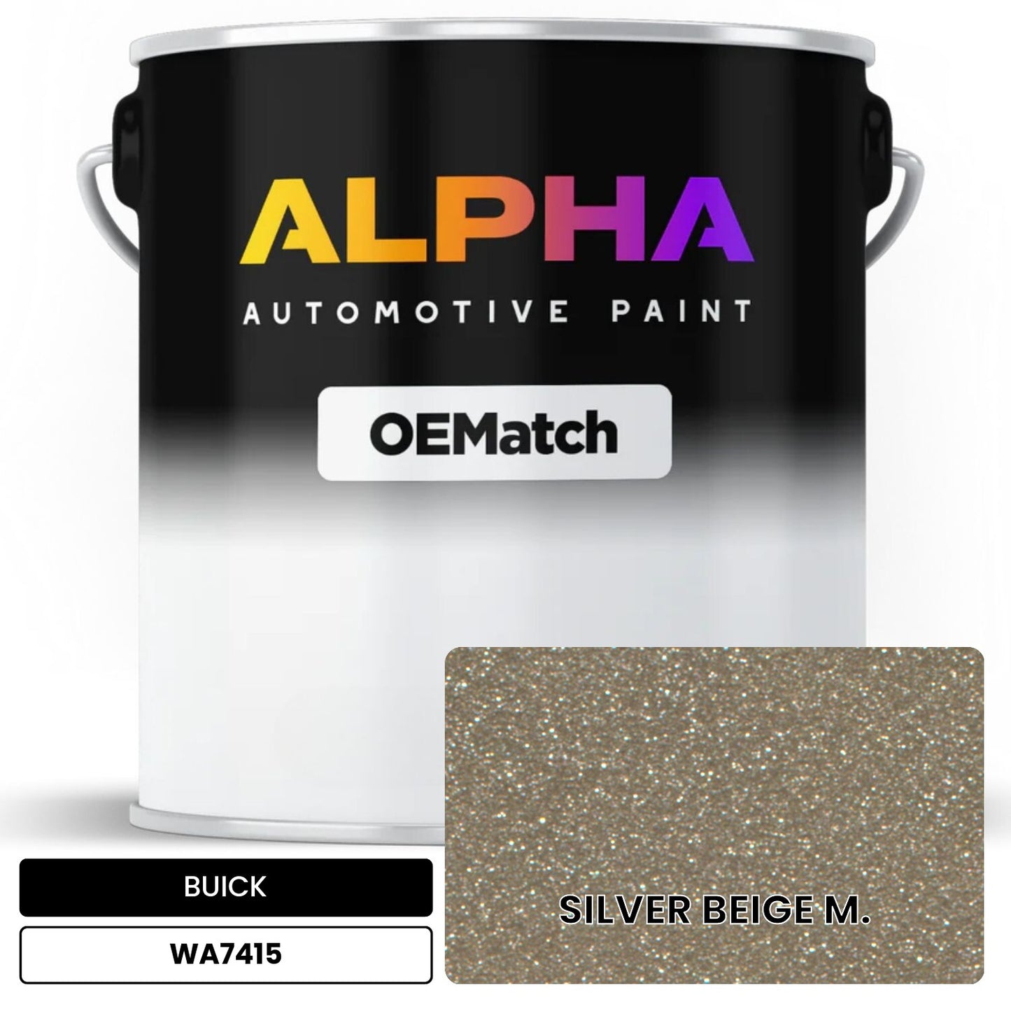 BUICK SILVER BEIGE M. WA7415 OEMatch Basecoat