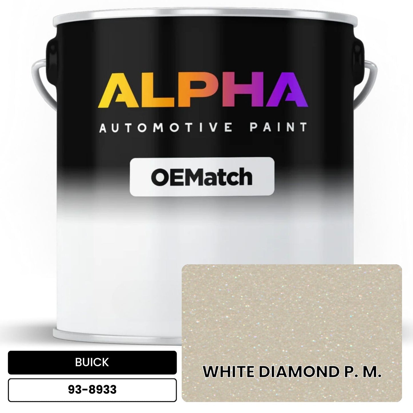 BUICK WHITE DIAMOND P. M. 93-8933 OEMatch Basecoat