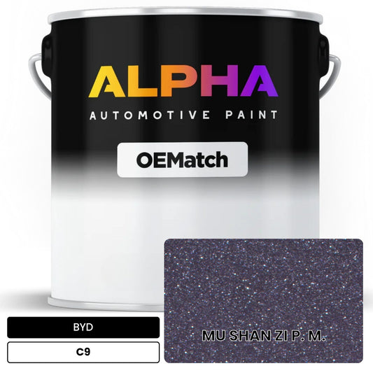 BYD MU SHAN ZI P. M. C9 OEMatch Basecoat