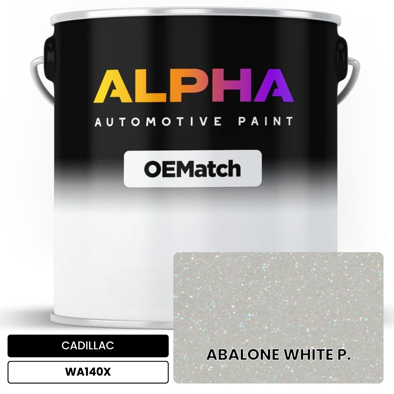 CADILLAC ABALONE WHITE P. WA140X OEMatch Basecoat