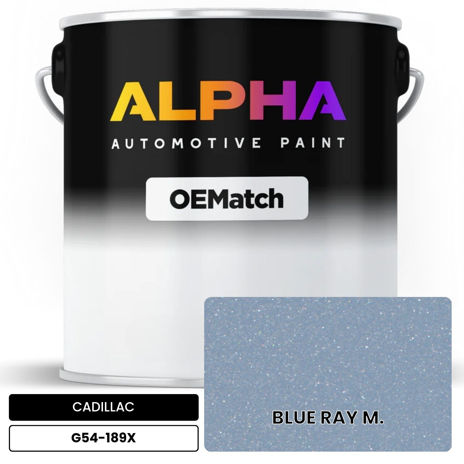CADILLAC BLUE RAY M. G54-189X OEMatch Basecoat